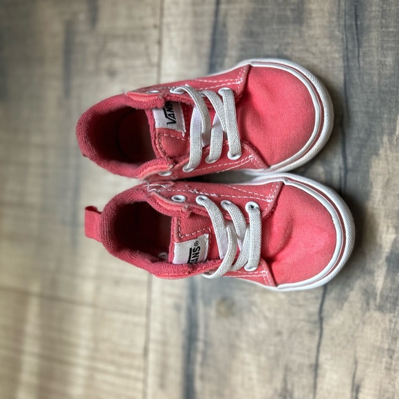 Vans Toddler Girl Sneakers in Pink and White - Picture 1 of 2